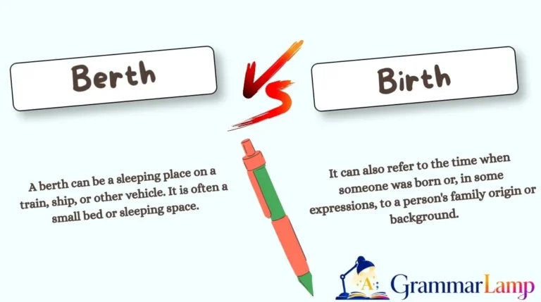 Berth vs Birth