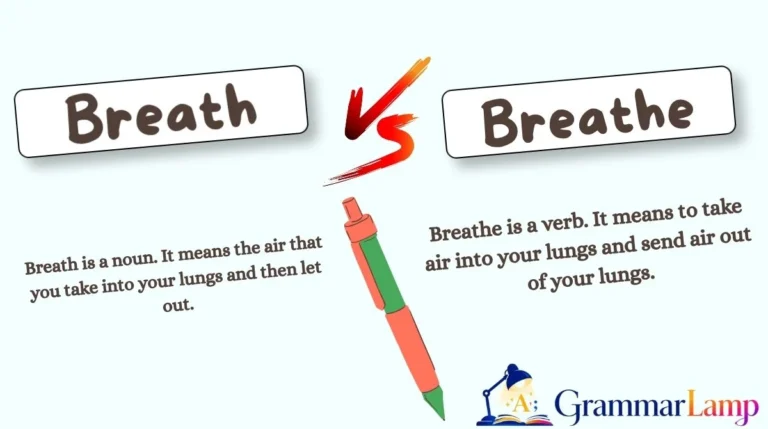 Breath vs Breathe