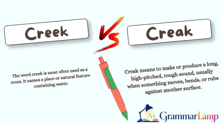 Creek vs Creak