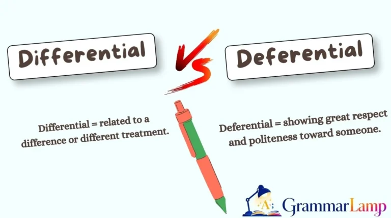 Differential vs Deferential