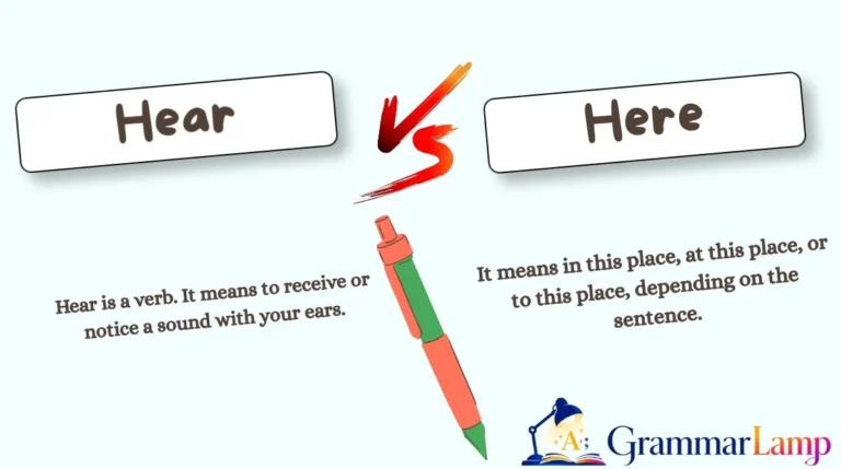 Hear vs Here