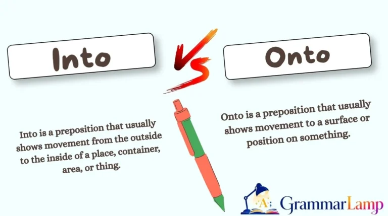 Into or Onto