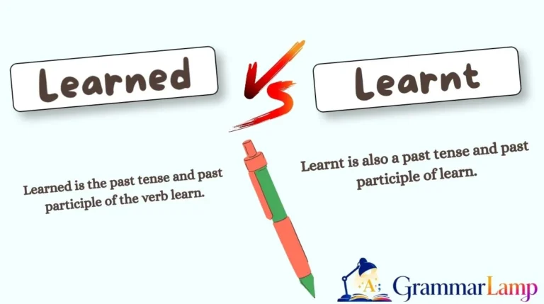 Learned vs Learnt