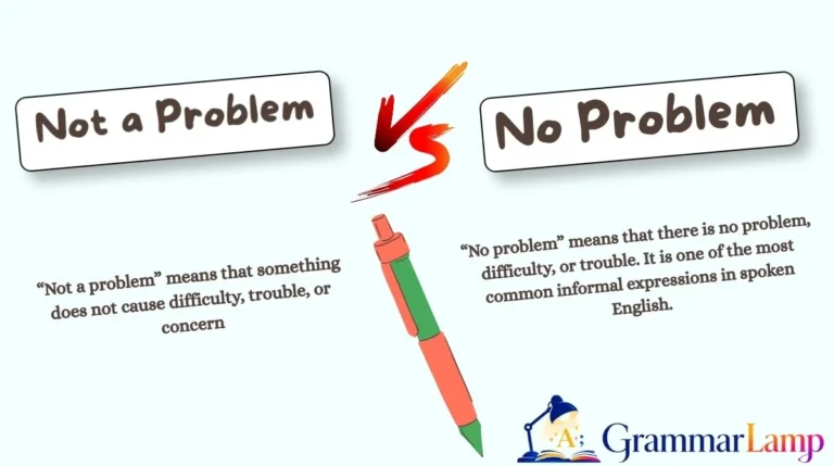 Not a Problem vs No Problem