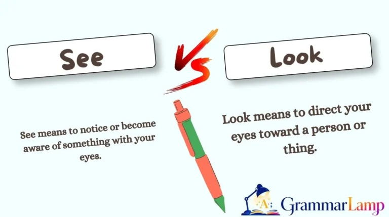 See vs Look vs Watch