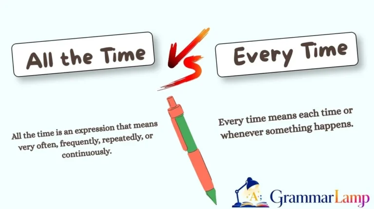 All the Time vs Every Time