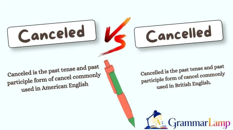 Canceled vs Cancelled