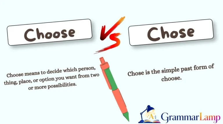 Choose vs Chose