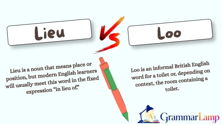 Lieu vs Loo