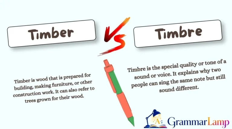 Timber vs Timbre