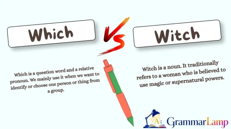 Which vs Witch