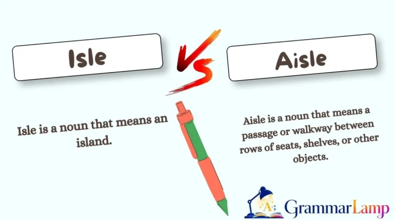 Isle vs Aisle