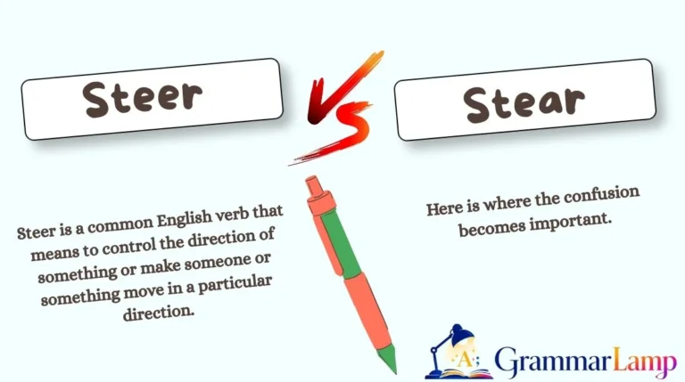 Steer vs Stear